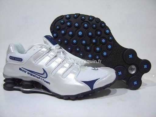 Fonctionnelle Nike Shox Nz Chaussures Baskets Blanc Argent